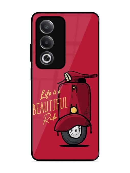 Life Is Beautiful Rides Glossy Metal Phone Cover for Oppo A3 Pro (5G) Zapvi