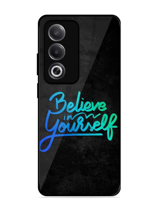 Believe In Yourself Glossy Metal Phone Cover for Oppo A3 Pro (5G) Zapvi