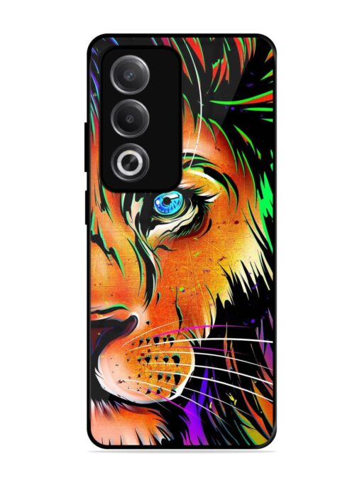 Colorful Lion Design Glossy Metal TPU Phone Cover for Oppo A3 Pro (5G) Zapvi