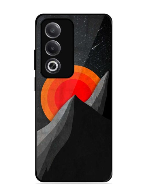 Black Mountain Glossy Metal Phone Cover for Oppo A3 Pro (5G)