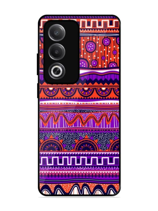 Ethnic Seamless Pattern Glossy Metal TPU Phone Cover for Oppo A3 Pro (5G) Zapvi