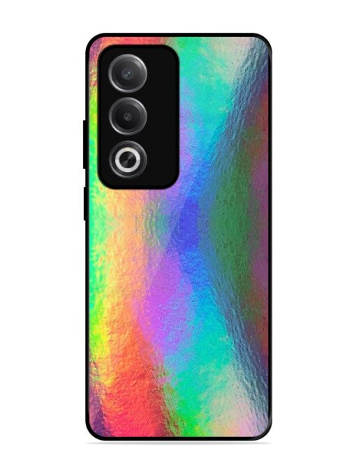 Colorful Holographic Background Glossy Metal TPU Phone Cover for Oppo A3 Pro (5G)