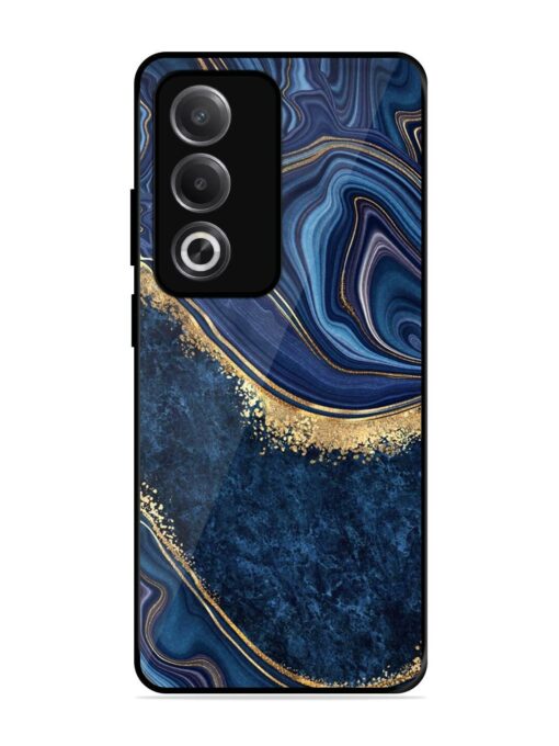 Abstract Background Blue Glossy Metal TPU Phone Cover for Oppo A3 Pro (5G) Zapvi