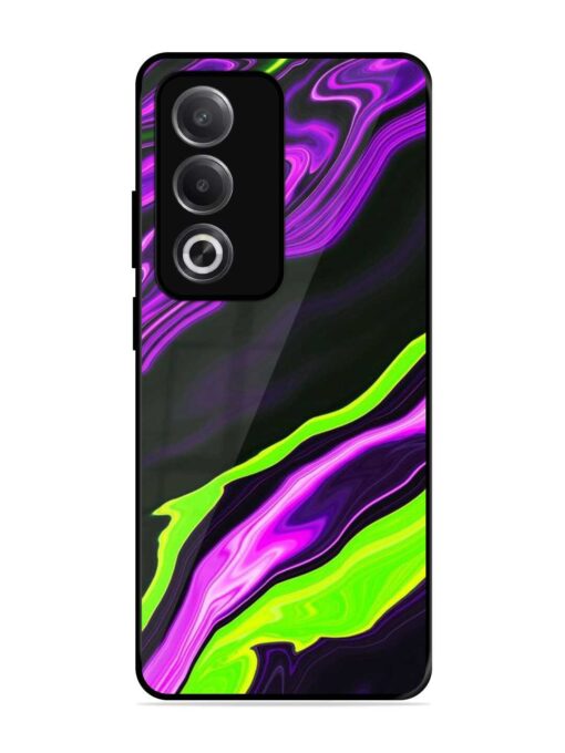 Bright Fluid Violet Glossy Metal Phone Cover for Oppo A3 Pro (5G) Zapvi