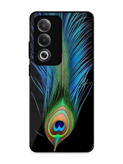 Peacock Feather Glossy Metal TPU Phone Cover for Oppo A3 Pro (5G)