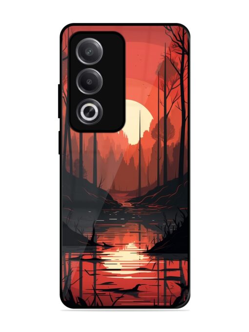 Natural Landscape Glossy Metal Phone Cover for Oppo A3 Pro (5G)