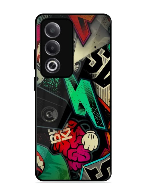 Graffiti Art Glossy Metal Phone Cover for Oppo A3 Pro (5G)