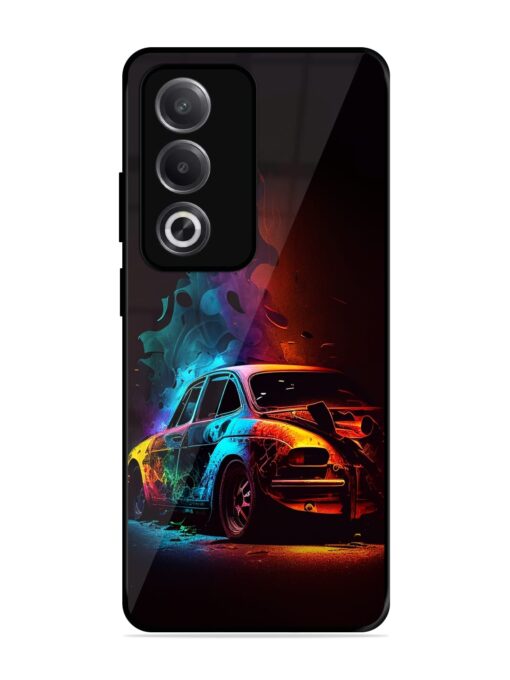 High Classic Car Art Glossy Metal Phone Cover for Oppo A3 Pro (5G) Zapvi