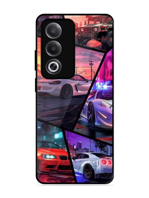 Ride In Pixels Glossy Metal Phone Cover for Oppo A3 Pro (5G)