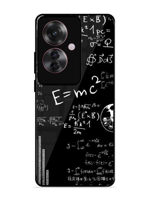 E=Mc2 Mass?Energy Equivalence Glossy Metal Phone Cover for Oppo F25 Pro (5G)