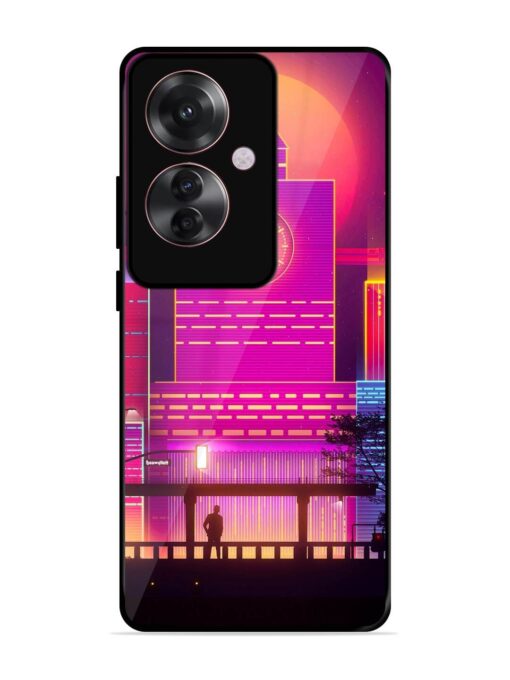 Clock Tower Glossy Metal TPU Phone Cover for Oppo F25 Pro (5G)