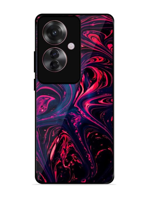 Abstract Background Glossy Metal Phone Cover for Oppo F25 Pro (5G) Zapvi