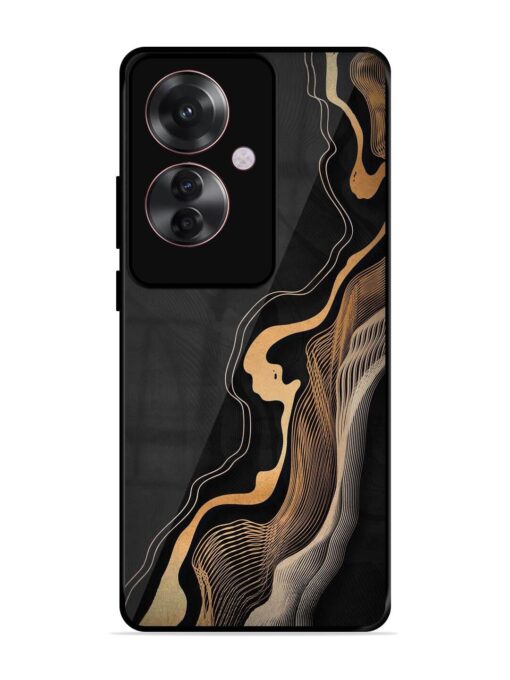 Abstract Art Glossy Metal TPU Phone Cover for Oppo F25 Pro (5G) Zapvi