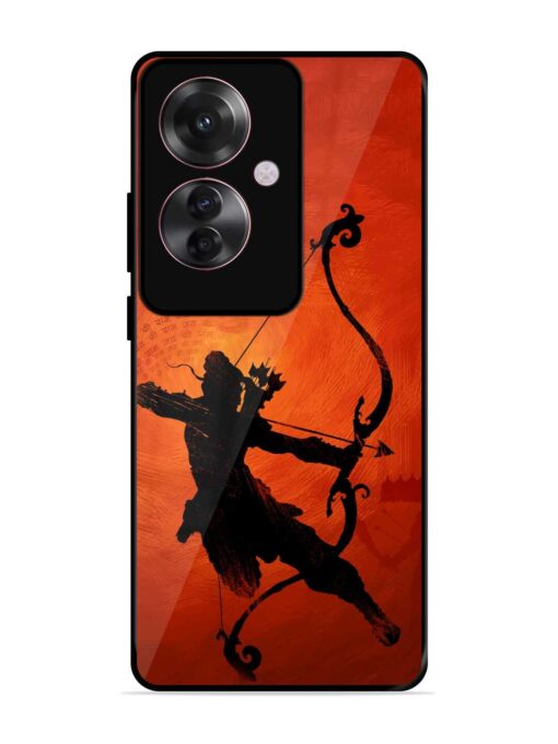 Illustration Lord Rama Glossy Metal Phone Cover for Oppo F25 Pro (5G)