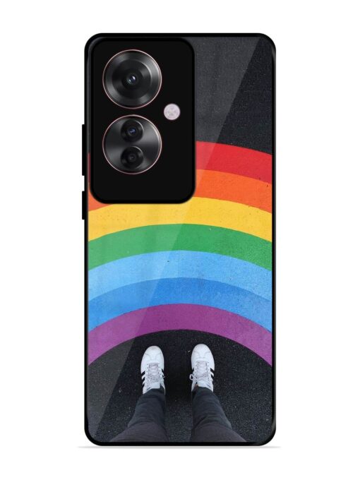 Legs Rainbow Glossy Metal TPU Phone Cover for Oppo F25 Pro (5G)