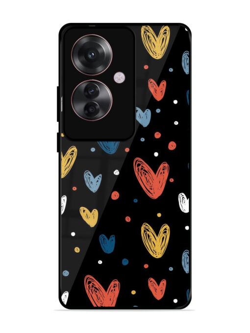 Happy Valentines Day Glossy Metal TPU Phone Cover for Oppo F25 Pro (5G)