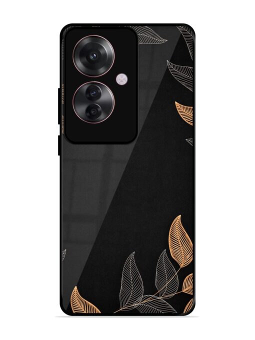 Foliage Art Glossy Metal Phone Cover for Oppo F25 Pro (5G) Zapvi