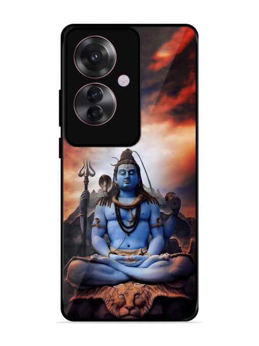 Jai Jai Shiv Glossy Metal Phone Cover for Oppo F25 Pro (5G)