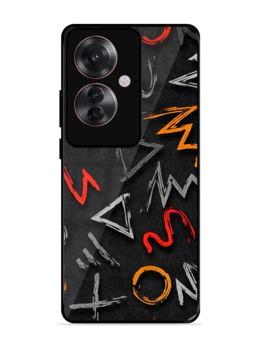 Grungy Graffiti Glossy Metal Phone Cover for Oppo F25 Pro (5G) Zapvi