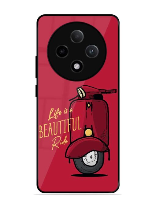 Life Is Beautiful Rides Glossy Metal Phone Cover for Oppo F27 Pro Plus (5G)