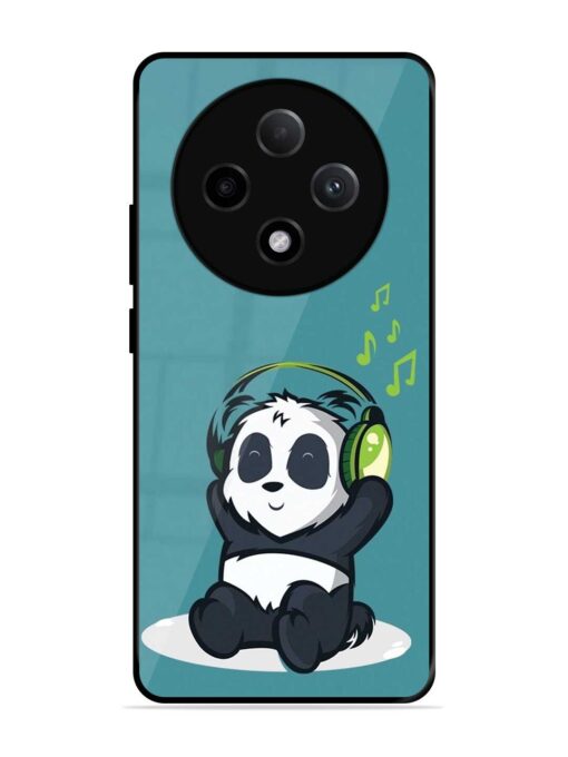 Music Panda Glossy Metal Phone Cover for Oppo F27 Pro Plus (5G)