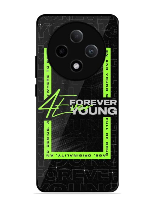 Forever Young Glossy Metal Phone Cover for Oppo F27 Pro Plus (5G)