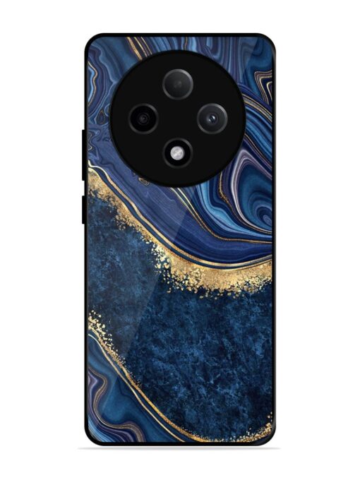 Abstract Background Blue Glossy Metal TPU Phone Cover for Oppo F27 Pro Plus (5G) Zapvi