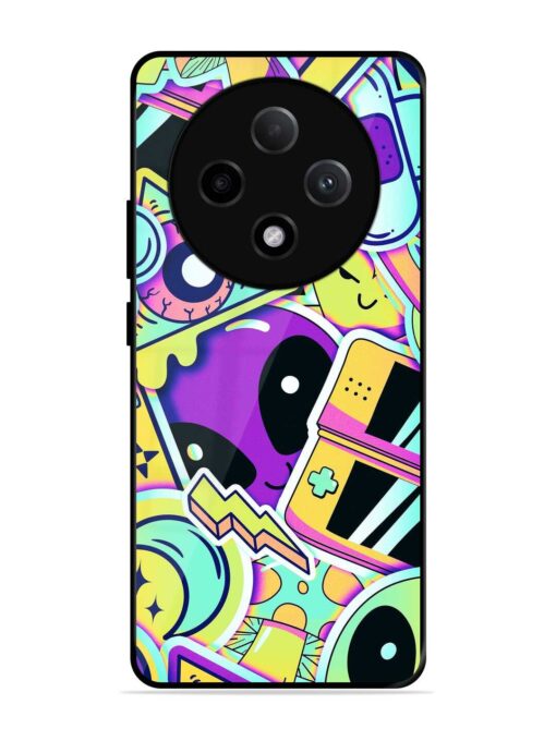 Scratch Art Glossy Metal Phone Cover for Oppo F27 Pro Plus (5G) Zapvi