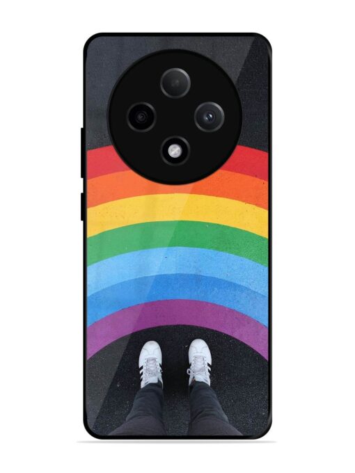 Legs Rainbow Glossy Metal TPU Phone Cover for Oppo F27 Pro Plus (5G) Zapvi