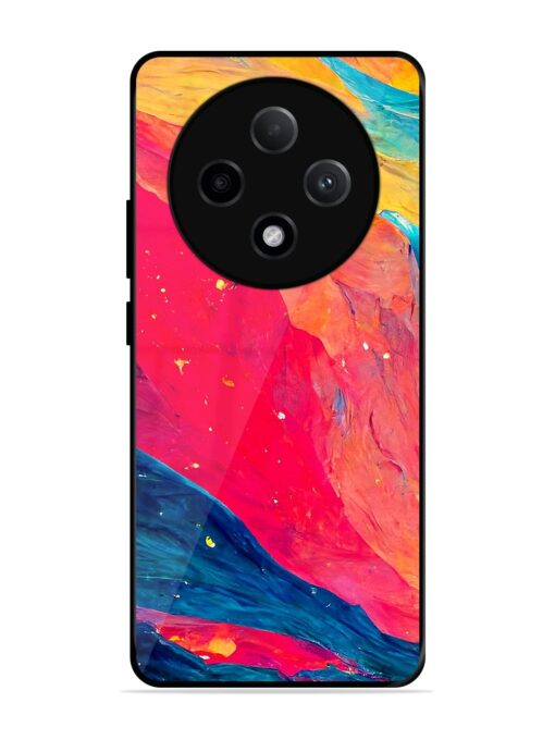 Starry Night Glossy Metal Phone Cover for Oppo F27 Pro Plus (5G)