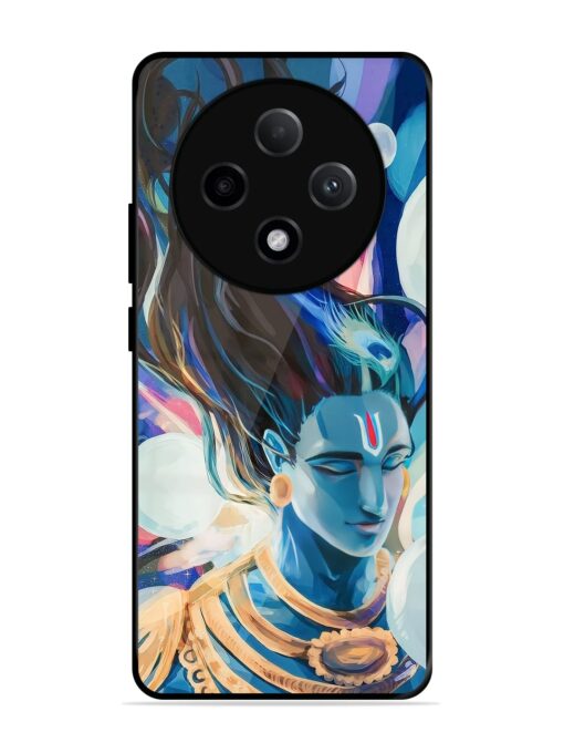 Bhagwan Sri Krishna Glossy Metal Phone Cover for Oppo F27 Pro Plus (5G)