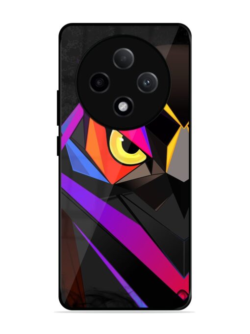 Wpap Owl Glossy Metal Phone Cover for Oppo F27 Pro Plus (5G) Zapvi