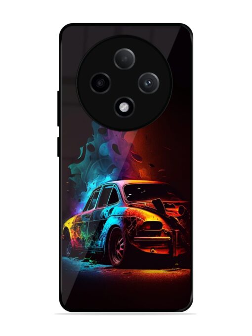 High Classic Car Art Glossy Metal Phone Cover for Oppo F27 Pro Plus (5G) Zapvi