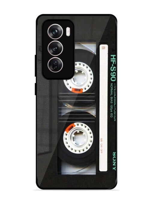 Sony Hf-S90 Cassette Glossy Metal Phone Cover for Oppo Reno 12 (5G)