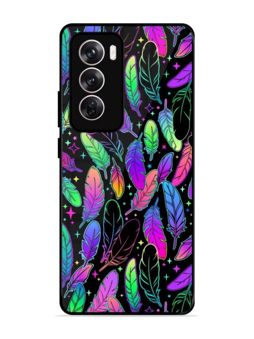 Bright Multi Colored Seamless Glossy Metal Phone Cover for Oppo Reno 12 (5G)