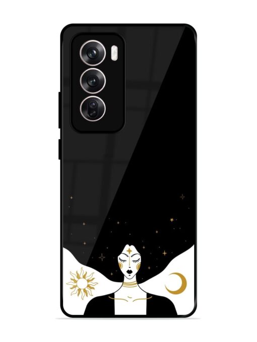 Mystical Vector Vintage Glossy Metal TPU Phone Cover for Oppo Reno 12 (5G)