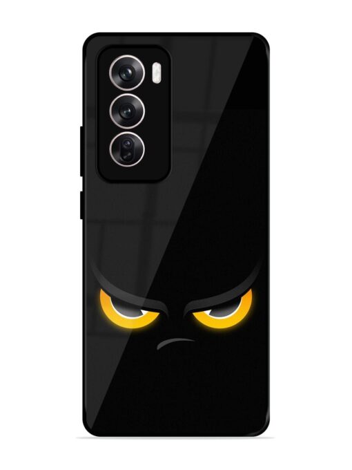 Scary Yellow Eye Glossy Metal TPU Phone Cover for Oppo Reno 12 (5G)