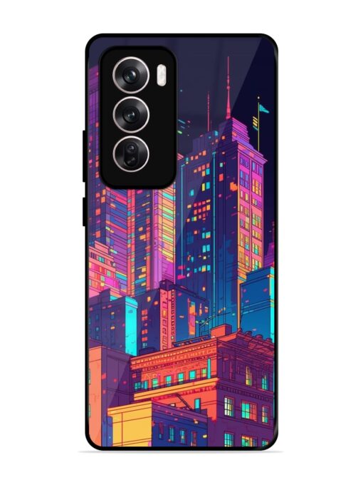 City View Glossy Metal Phone Cover for Oppo Reno 12 (5G)