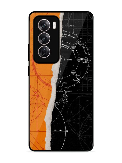 Planning Zoning Glossy Metal Phone Cover for Oppo Reno 12 (5G)