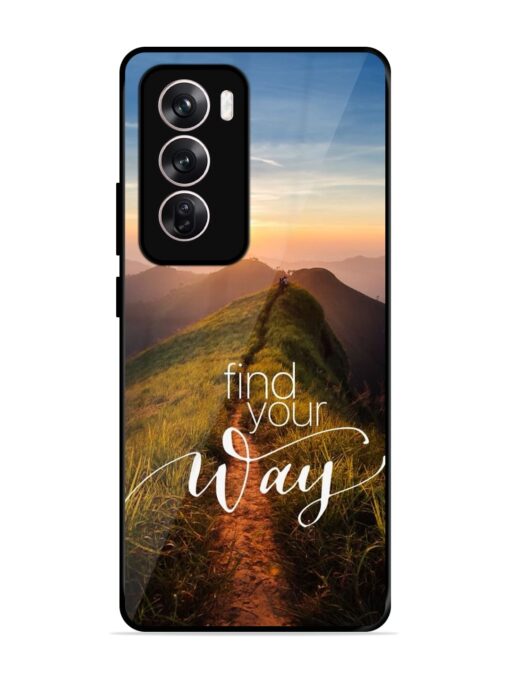 Find Your Way Glossy Metal Phone Cover for Oppo Reno 12 (5G)