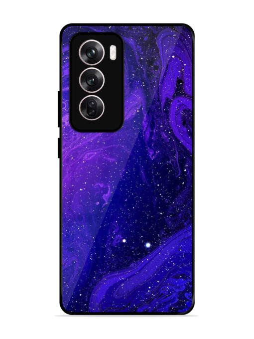 Galaxy Acrylic Abstract Art Glossy Metal Phone Cover for Oppo Reno 12 Pro (5G) Zapvi