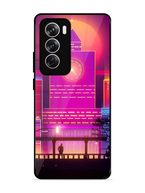 Clock Tower Glossy Metal TPU Phone Cover for Oppo Reno 12 Pro (5G) Zapvi