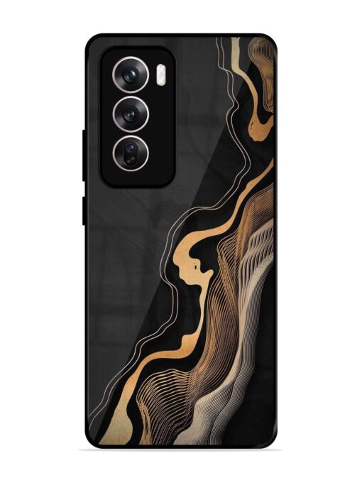 Abstract Art Glossy Metal TPU Phone Cover for Oppo Reno 12 Pro (5G) Zapvi