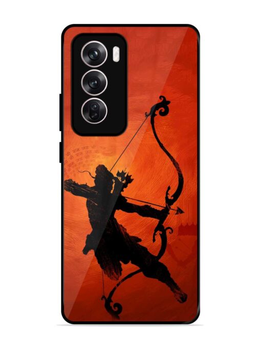 Illustration Lord Rama Glossy Metal Phone Cover for Oppo Reno 12 Pro (5G) Zapvi