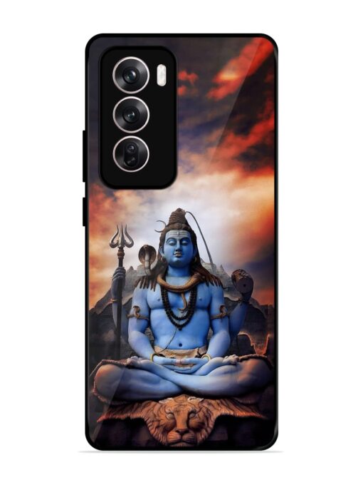 Jai Jai Shiv Glossy Metal Phone Cover for Oppo Reno 12 Pro (5G) Zapvi