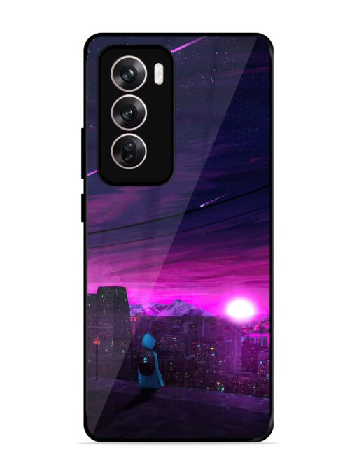 Empty Attempt Glossy Metal Phone Cover for Oppo Reno 12 Pro (5G) Zapvi