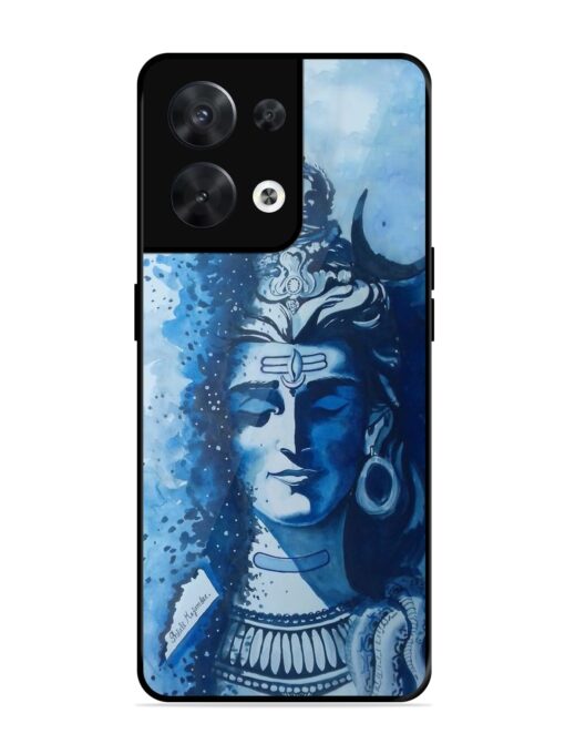 Shiv Art Glossy Metal Phone Cover for Oppo Reno 8 (5G) Zapvi