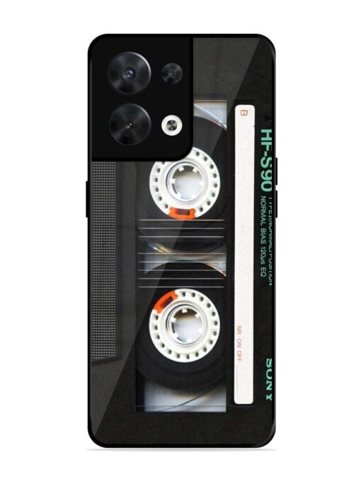 Sony Hf-S90 Cassette Glossy Metal Phone Cover for Oppo Reno 8 (5G) Zapvi