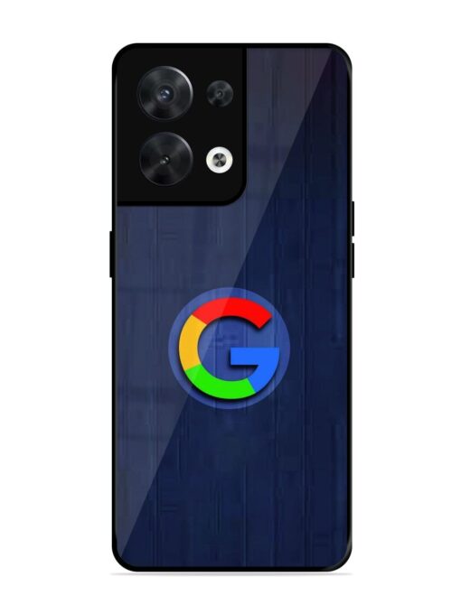 Google Logo Printed Glossy Metal TPU Phone Cover for Oppo Reno 8 (5G) Zapvi