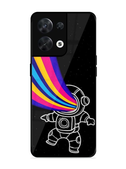 Astronaut Glossy Metal TPU Phone Cover for Oppo Reno 8 (5G)